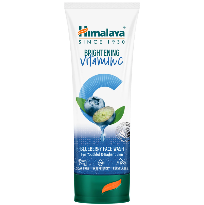 Picture of Himalaya Brightening Vitamin C Blueberry Face Wash - 100 ml