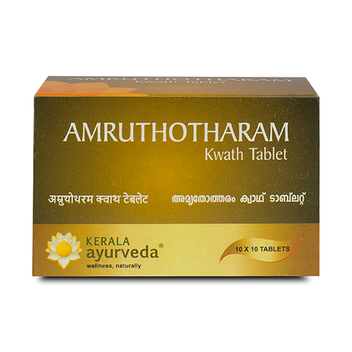 Show details for Kerala Ayurveda Amruthotharam Kwath Tablet 100 Nos Picture of Kerala Ayurveda Amruthotharam Kwath Tablet 100 Nos