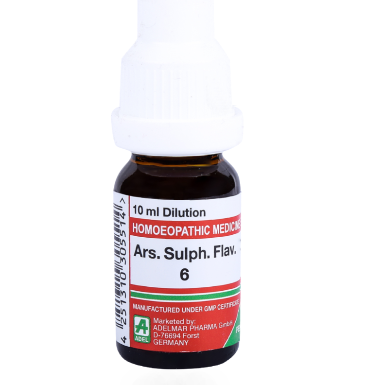 Show details for ADEL Ars. Sulph. Flav Dilution - 20 ml Picture of ADEL Ars. Sulph. Flav Dilution - 20 ml
