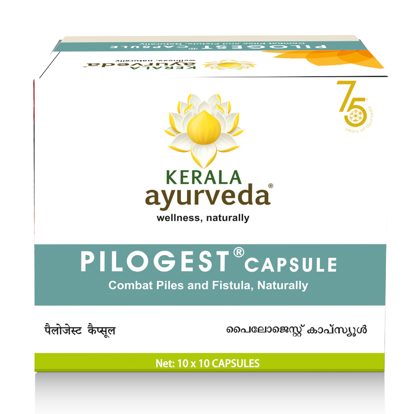 Picture of Kerala Ayurveda Pilogest Capsule 100 Nos