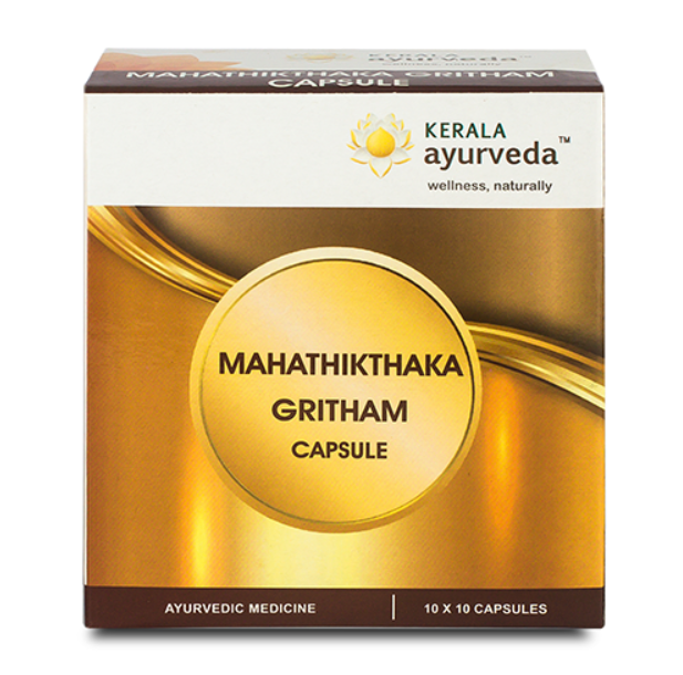 Show details for Kerala Ayurveda Mahathikthaka Gritham Capsules 100 Nos Picture of Kerala Ayurveda Mahathikthaka Gritham Capsules 100 Nos