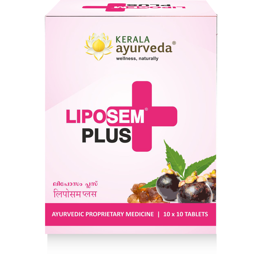 Picture of Kerala Ayurveda Liposem Plus Tablet 100 Nos