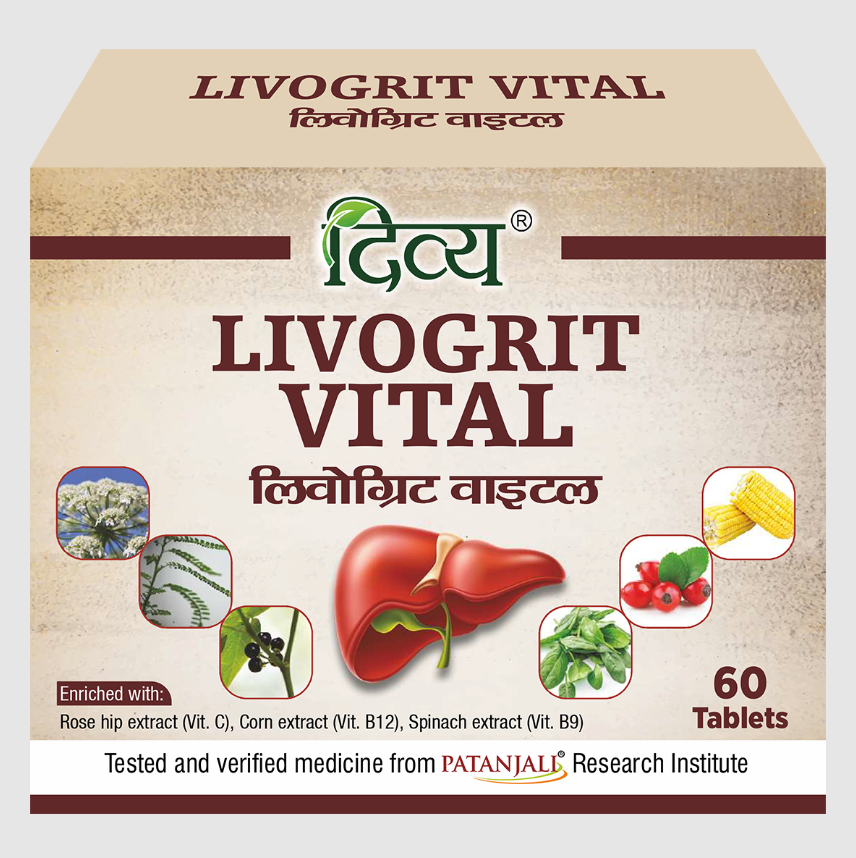 Picture of Patanjali Divya Livogrit Vital - 60 Tablets 