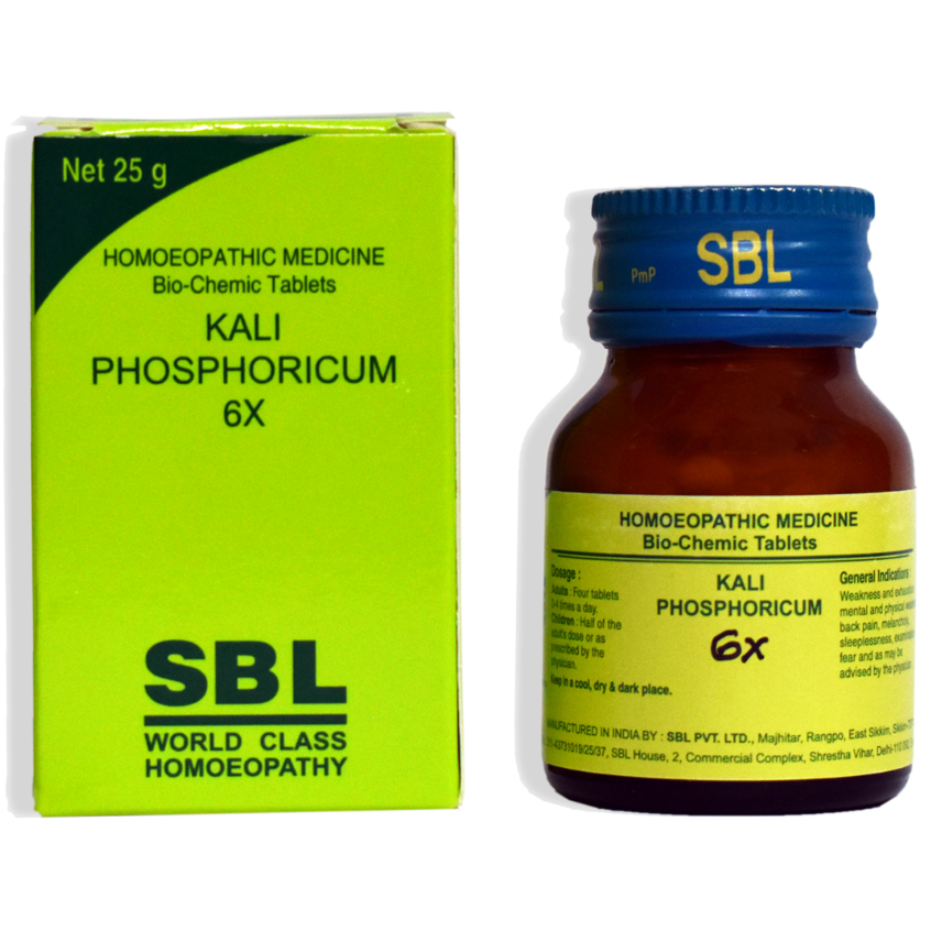 Show details for SBL Homeopathy Kali Phosphoricum Biochemic Tablets - 25 GM Picture of SBL Homeopathy Kali Phosphoricum Biochemic Tablets - 25 GM