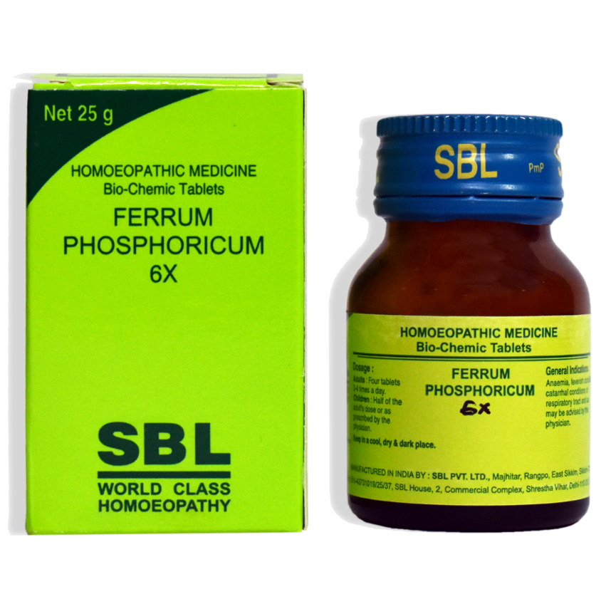 Show details for SBL Homeopathy Ferrum Phosphoricum  Biochemic Tablets Picture of SBL Homeopathy Ferrum Phosphoricum  Biochemic Tablets