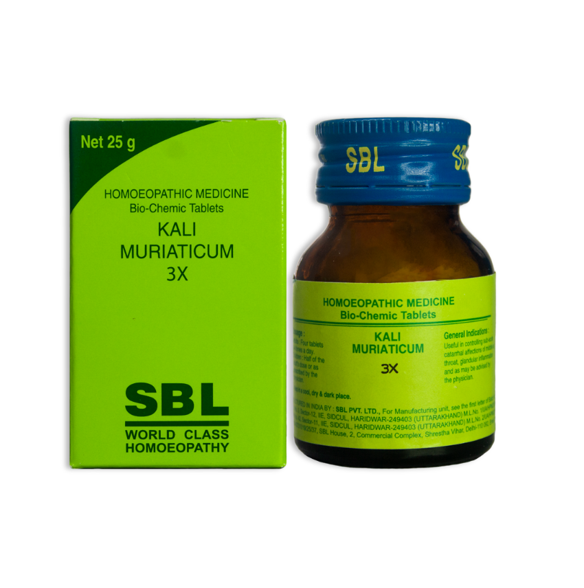 Picture of SBL Homeopathy Kali Muriaticum Biochemic Tablets