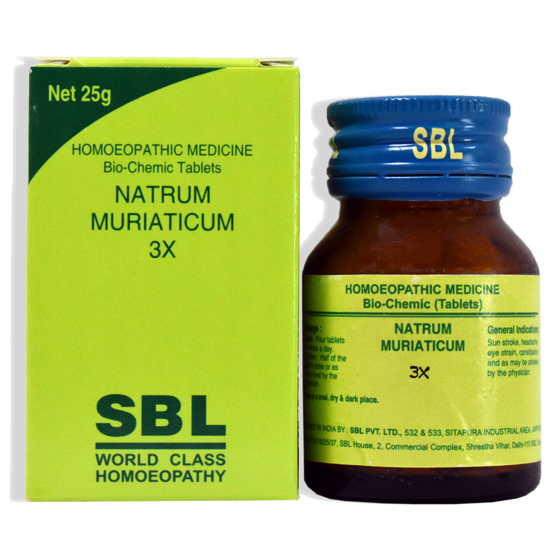 Picture of SBL Homeopathy Natrum Muriaticum Biochemic Tablets