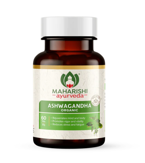 Show details for Maharishi Ayurveda Organic Ashwagandha - 60 Tablets - Pack of 2 Picture of Maharishi Ayurveda Organic Ashwagandha - 60 Tablets - Pack of 2