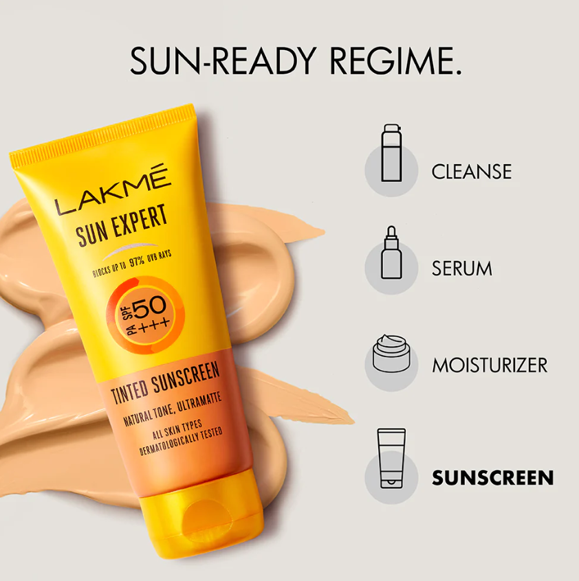Picture of Lakme Sun Expert Tinted Sunscreen 50 SPF - 50 GM