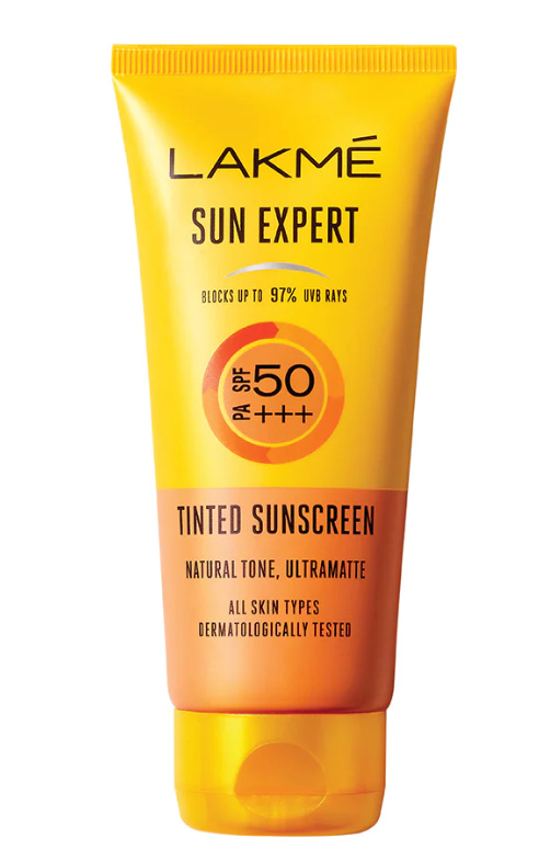 Show details for Lakme Sun Expert Tinted Sunscreen 50 SPF - 100 GM Picture of Lakme Sun Expert Tinted Sunscreen 50 SPF - 100 GM