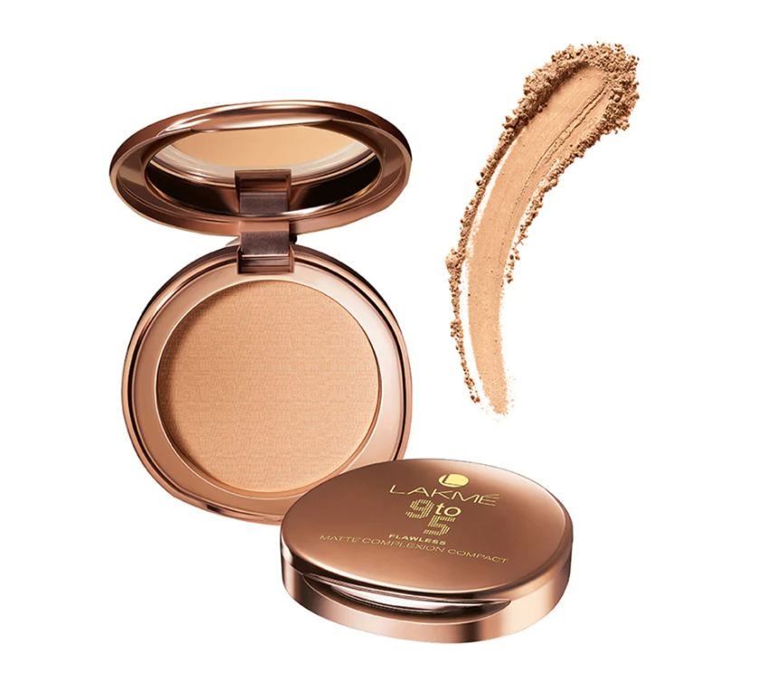 Show details for Lakme 9 To 5 Flawless Matte Complexion Compact - 8 gm Picture of Lakme 9 To 5 Flawless Matte Complexion Compact - 8 gm