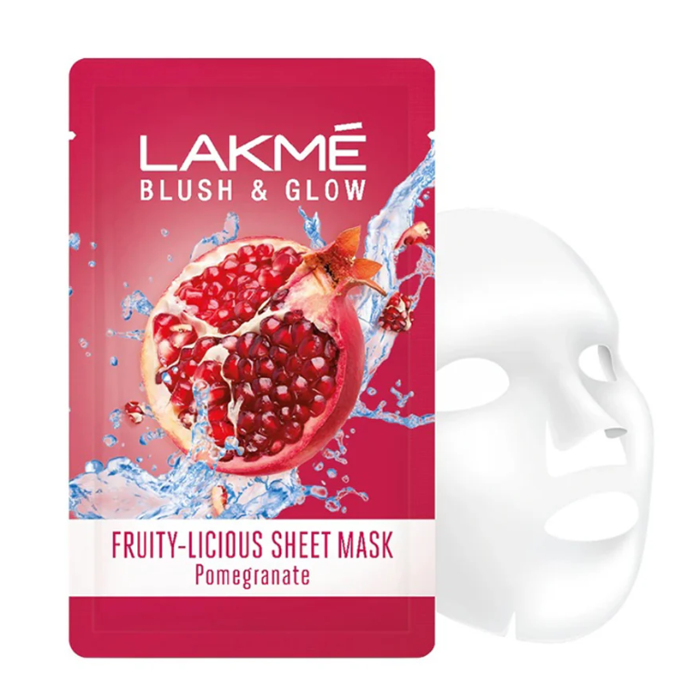 Show details for Lakme Blush & Glow Pomegranate Sheet Mask - 25 ML Picture of Lakme Blush & Glow Pomegranate Sheet Mask - 25 ML