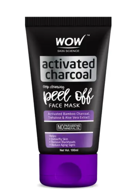 Show details for  Wow Skin Science Activated Charcoal Peel Off Face Mask - 100 ML Picture of  Wow Skin Science Activated Charcoal Peel Off Face Mask - 100 ML