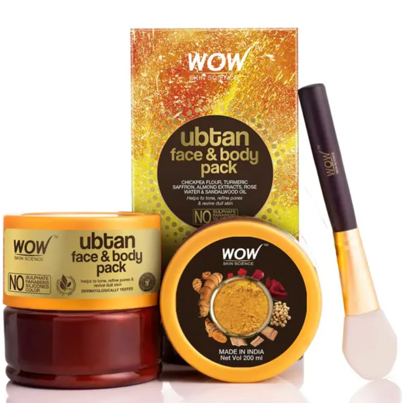 Picture of Wow Skin Science Ubtan Face And Body Pack - 200 ML
