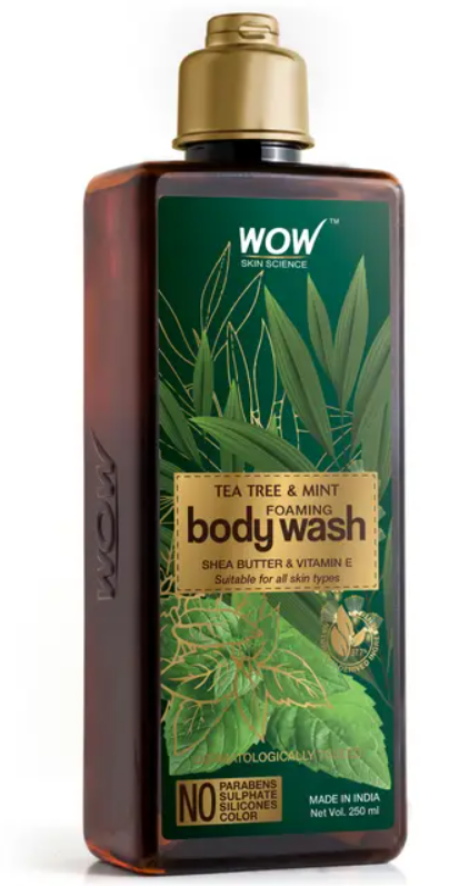Show details for Wow Skin Science Tea Tree & Mint Foaming Body Wash - 250 ML Picture of Wow Skin Science Tea Tree & Mint Foaming Body Wash - 250 ML