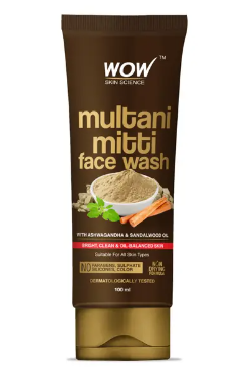 Picture of Wow Skin Science Multani Mitti Face Wash - 100 ML