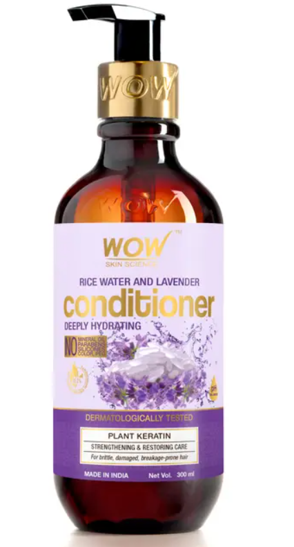 Show details for Wow Skin Science Rice Water And Lavender Conditioner - 300 ML       Picture of Wow Skin Science Rice Water And Lavender Conditioner - 300 ML