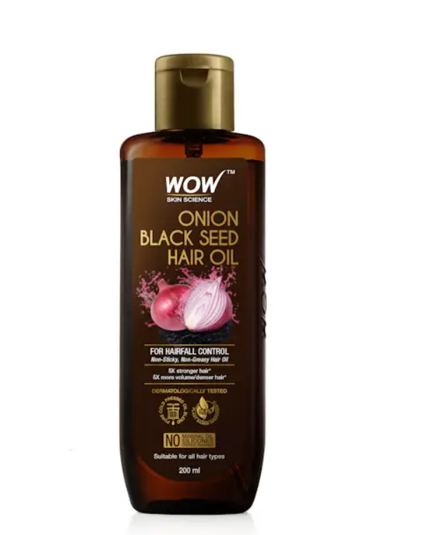 Show details for Wow Skin Science Onion Black Seed Hair Oil - 200 ML Picture of Wow Skin Science Onion Black Seed Hair Oil - 200 ML