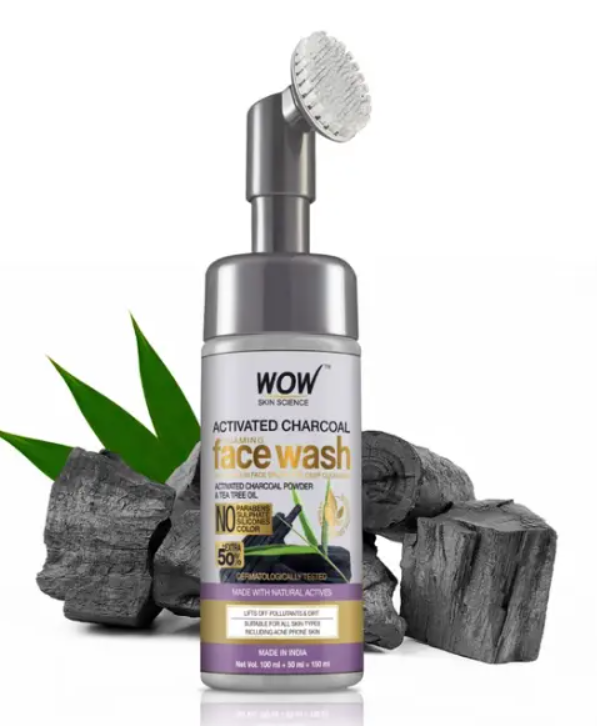 Show details for Wow Skin Science Activated Charcoal Face Wash - 150 ML Picture of Wow Skin Science Activated Charcoal Face Wash - 150 ML