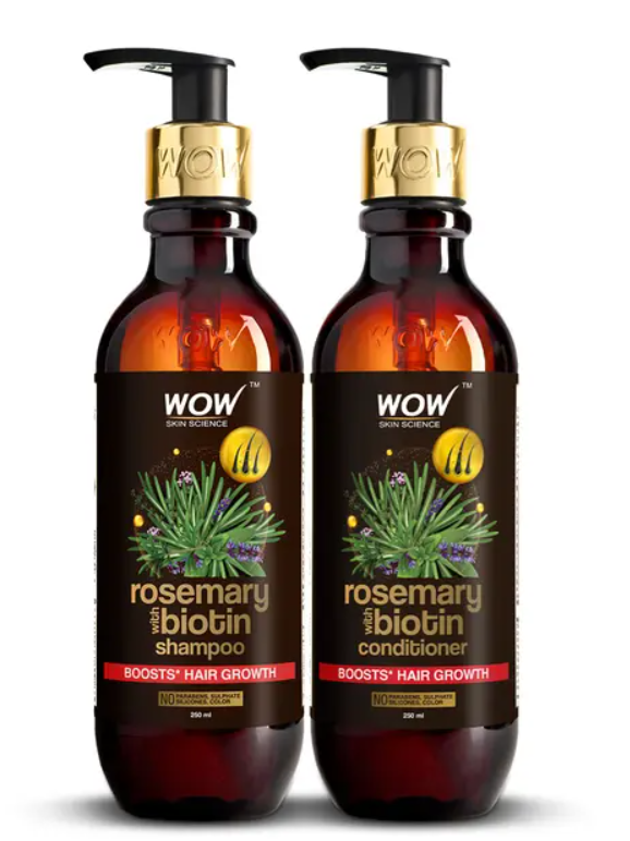 Picture of Wow Skin Science Rosemary Oil Shampoo And Hair Conditioner Combo - 250ML+250ML