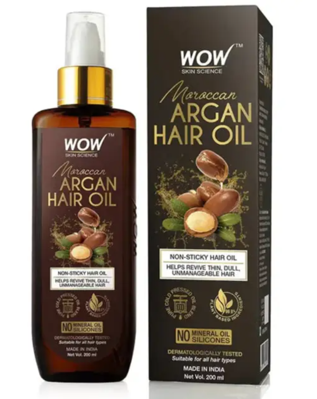 Show details for Wow Skin Science Moroccan Argan Hair Oil - 200 ML Picture of Wow Skin Science Moroccan Argan Hair Oil - 200 ML
