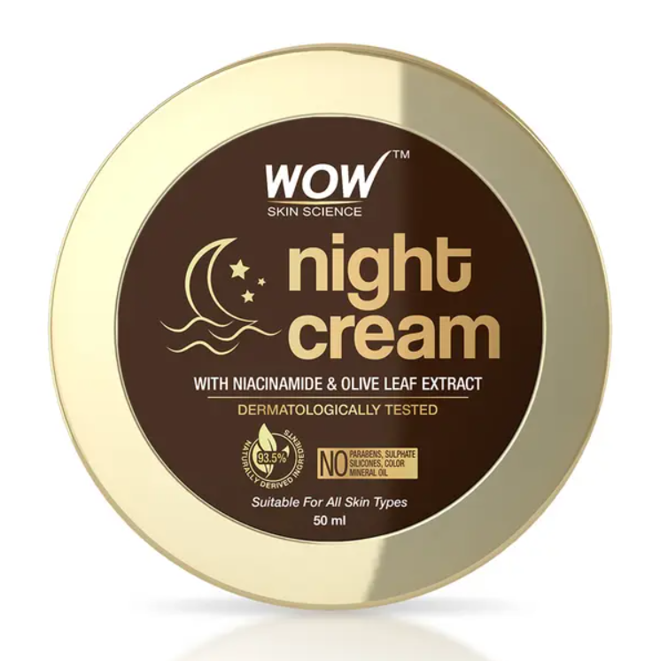 Show details for Wow Skin Science Night Cream With Niacinamide & Olive Leaf Extract - 50 ML  Picture of Wow Skin Science Night Cream With Niacinamide & Olive Leaf Extract - 50 ML