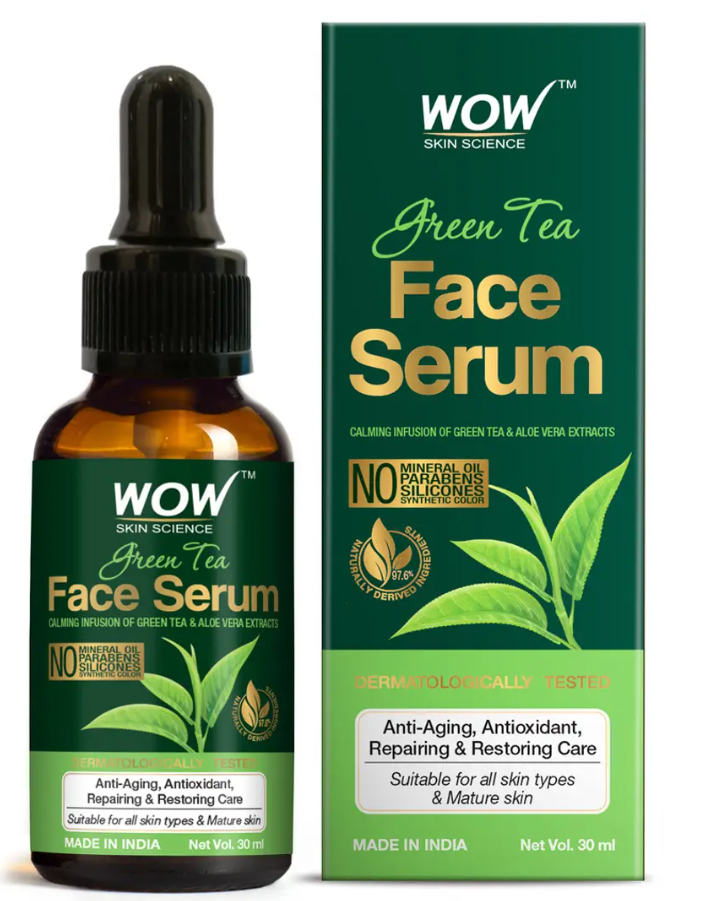 Show details for Wow Skin Science Green Tea Face Serum With Green Tea & Aloe Vera Extracts - 30 ML Picture of Wow Skin Science Green Tea Face Serum With Green Tea & Aloe Vera Extracts - 30 ML