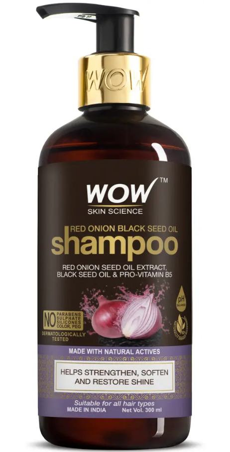 Show details for Wow Skin Science Red Onion Black Seed Oil Shampoo - 300 ML Picture of Wow Skin Science Red Onion Black Seed Oil Shampoo - 300 ML