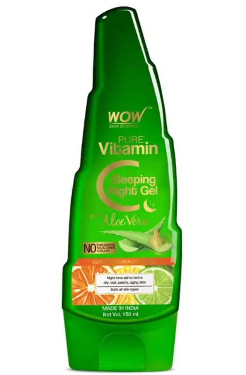 Show details for Wow Skin Science Pure Vitamin C Sleeping Night Gel With Aloe Vera - 150 ML Picture of Wow Skin Science Pure Vitamin C Sleeping Night Gel With Aloe Vera - 150 ML