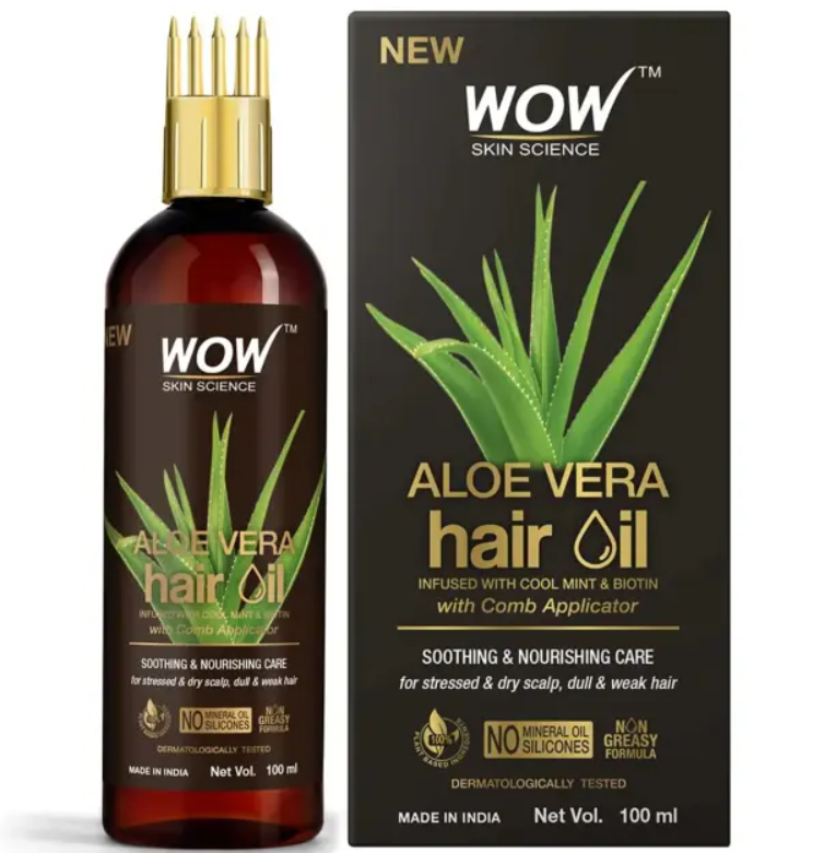Show details for Wow Skin Science Aloe Vera Hair Oil - 100 ML Picture of Wow Skin Science Aloe Vera Hair Oil - 100 ML