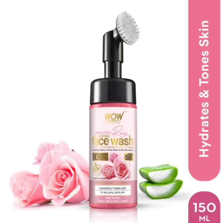 Show details for Wow Skin Science Himalayan Rose Foaming Face Wash - 150 ML Picture of Wow Skin Science Himalayan Rose Foaming Face Wash - 150 ML