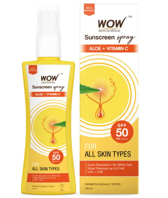 Picture of Wow Skin Science Sunscreen Spray SPF 50 -100ML