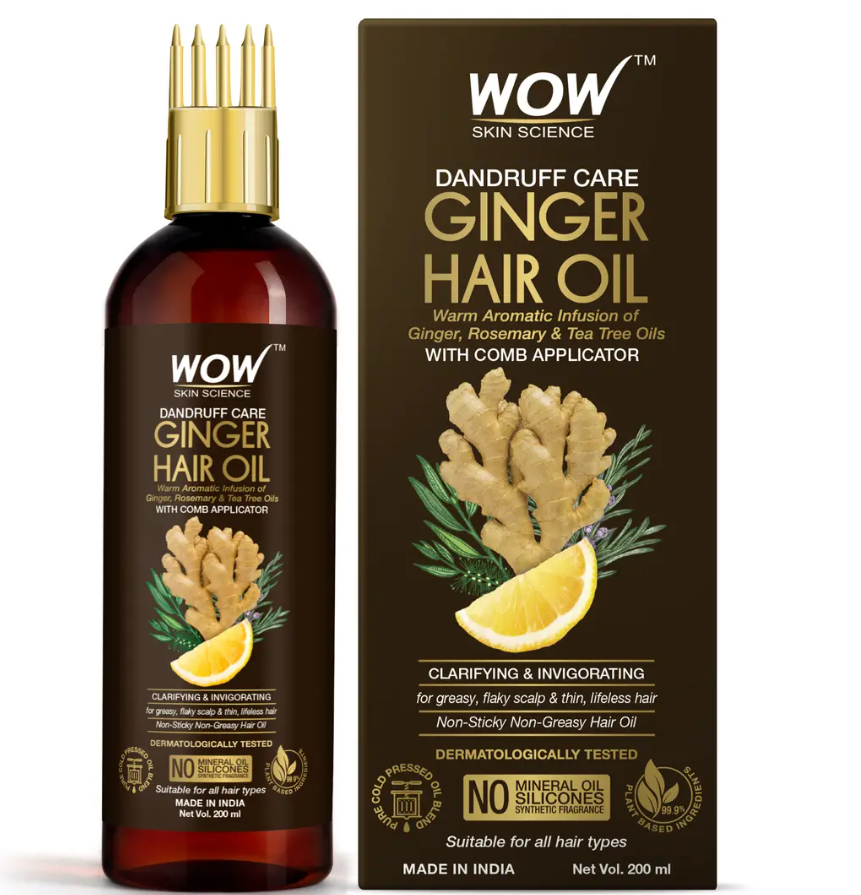 Picture of Wow Skin Science Ginger Hair Oil - 200 ML