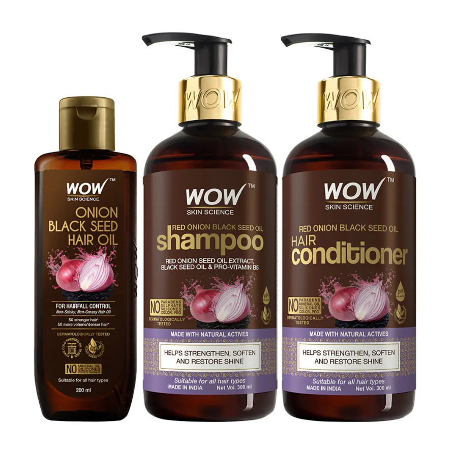Picture of Wow Skin Science Onion Black Seed Oil Ultimate Hair Care Kit