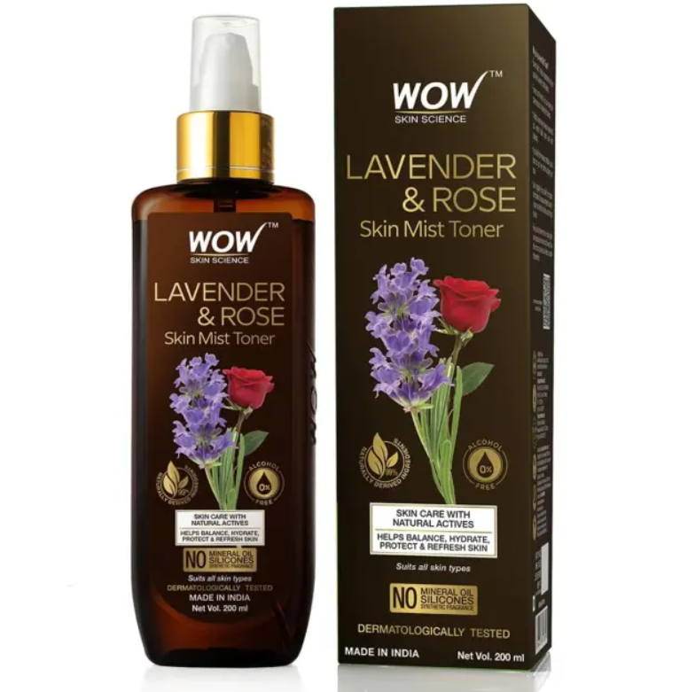 Show details for Wow Skin Science Lavender & Rose Skin Mist Toner - 200 ML Picture of Wow Skin Science Lavender & Rose Skin Mist Toner - 200 ML