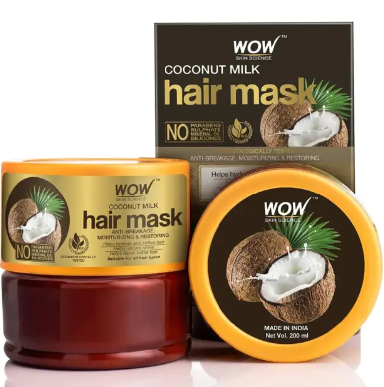 Show details for Wow Skin Science Coconut Milk Hair Mask - 200 ML Picture of Wow Skin Science Coconut Milk Hair Mask - 200 ML
