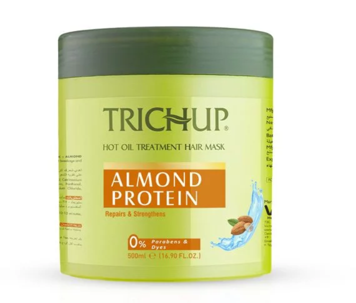 Show details for Trichup Almond Protein Hair Mask - 500 ML Picture of Trichup Almond Protein Hair Mask - 500 ML