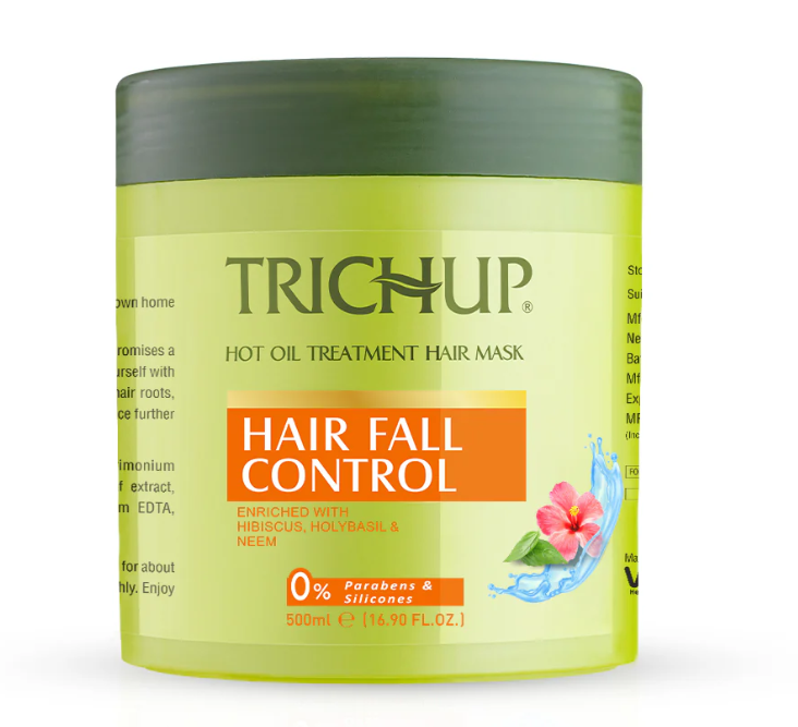 Show details for Trichup Hair Fall Control Hot Oil Treatment Hair Mask - 500 ML Picture of Trichup Hair Fall Control Hot Oil Treatment Hair Mask - 500 ML