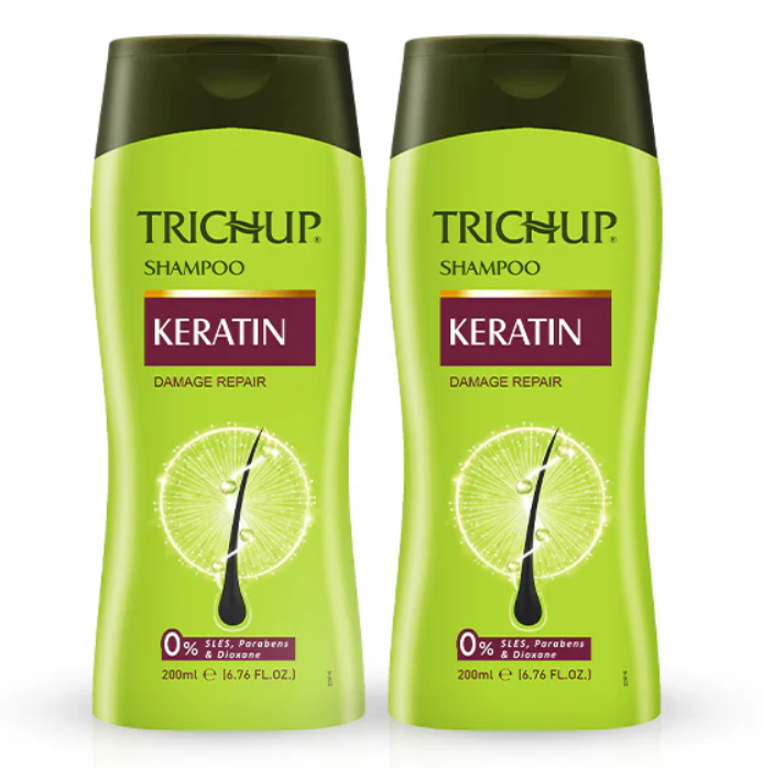 Show details for Trichup Keratin Hair Shampoo - 200 ML - Pack of 2 Picture of Trichup Keratin Hair Shampoo - 200 ML - Pack of 2