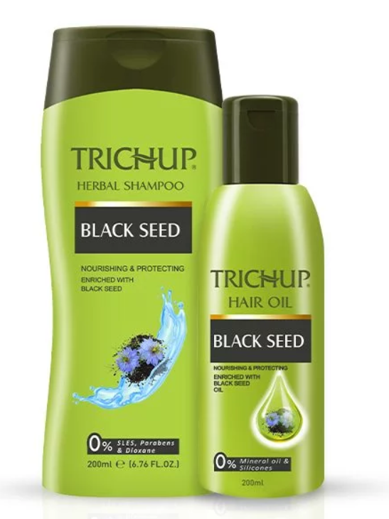Show details for Trichup Black seed Oil & Shampoo - 200ML+100ML Picture of Trichup Black seed Oil & Shampoo - 200ML+100ML