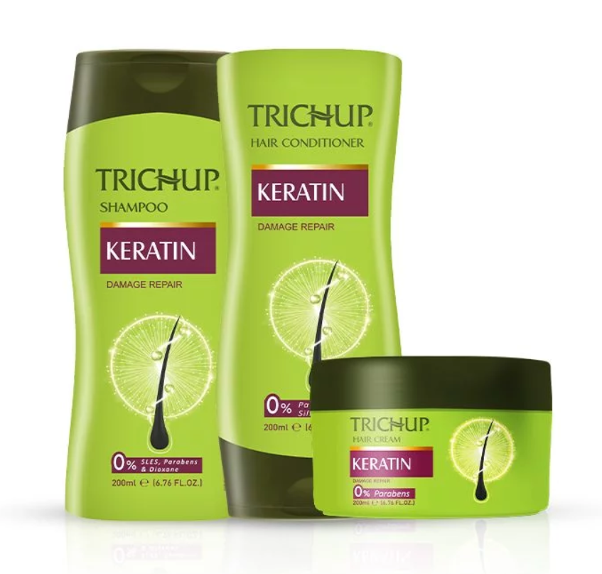 Show details for Trichup Keratin Shampoo, Conditioner & Hair Cream - 200ML+200ML+200ML Picture of Trichup Keratin Shampoo, Conditioner & Hair Cream - 200ML+200ML+200ML