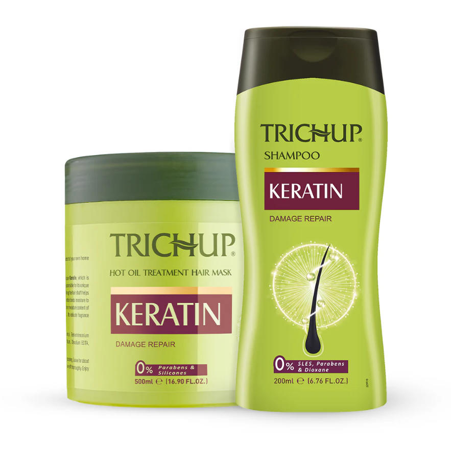 Show details for Trichup Keratin Shampoo 200ML & Hair Mask 500 ML Picture of Trichup Keratin Shampoo 200ML & Hair Mask 500 ML