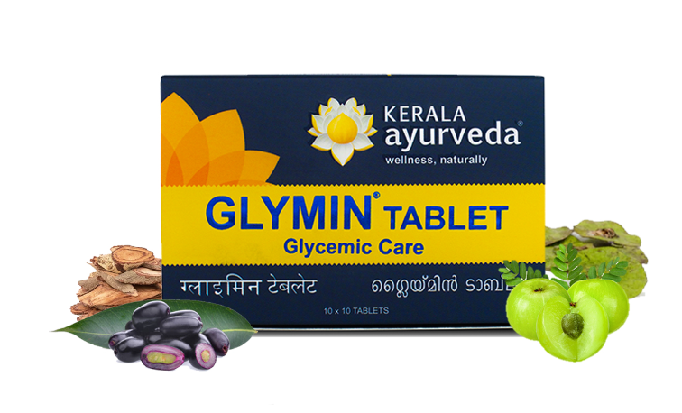 Picture of Kerala Ayurveda Glymin Tablet - 100 Tablets 