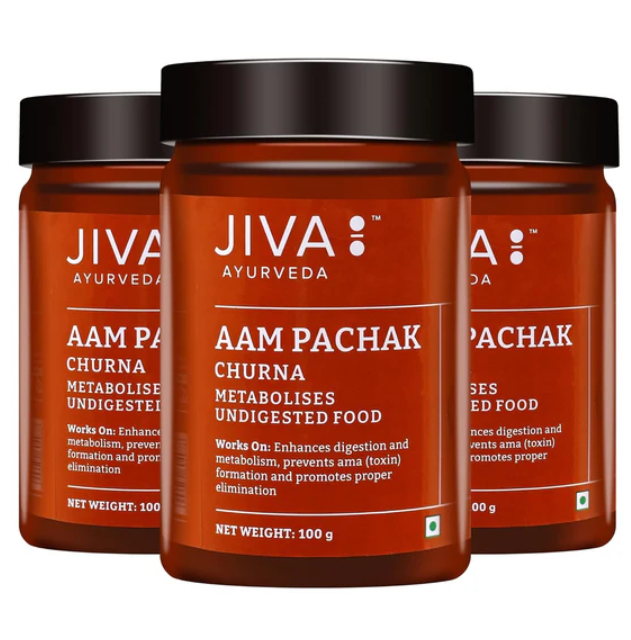 Show details for Jiva Ayurveda Aam Pachak Churna -100 gm - Pack of 3 Picture of Jiva Ayurveda Aam Pachak Churna -100 gm - Pack of 3