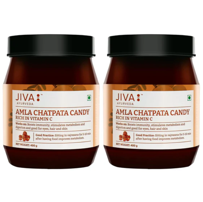 Picture of Jiva Ayurveda Amla Chatpata Candy - 400 gm - Pack of 2