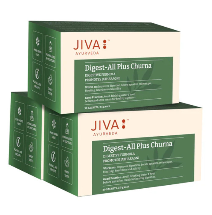 Picture of Jiva Ayurveda Digest All Plus Churna - 30 Sachets  - Pack of 3