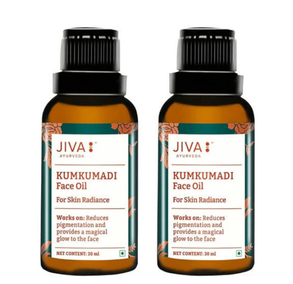 Picture of Jiva Ayurveda Kumkumadi Oil - 30 ML - Pack of 2