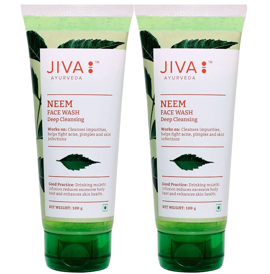Picture of Jiva Ayurveda Neem Face Wash - 100 gm - Pack of 2