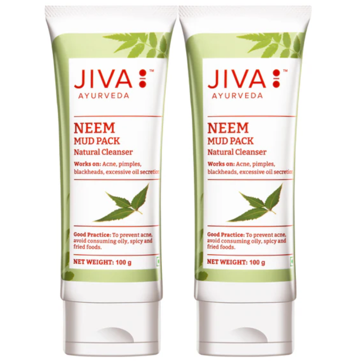 Show details for Jiva Ayurveda Neem Mud Pack - 100 gm - Pack of 2 Picture of Jiva Ayurveda Neem Mud Pack - 100 gm - Pack of 2