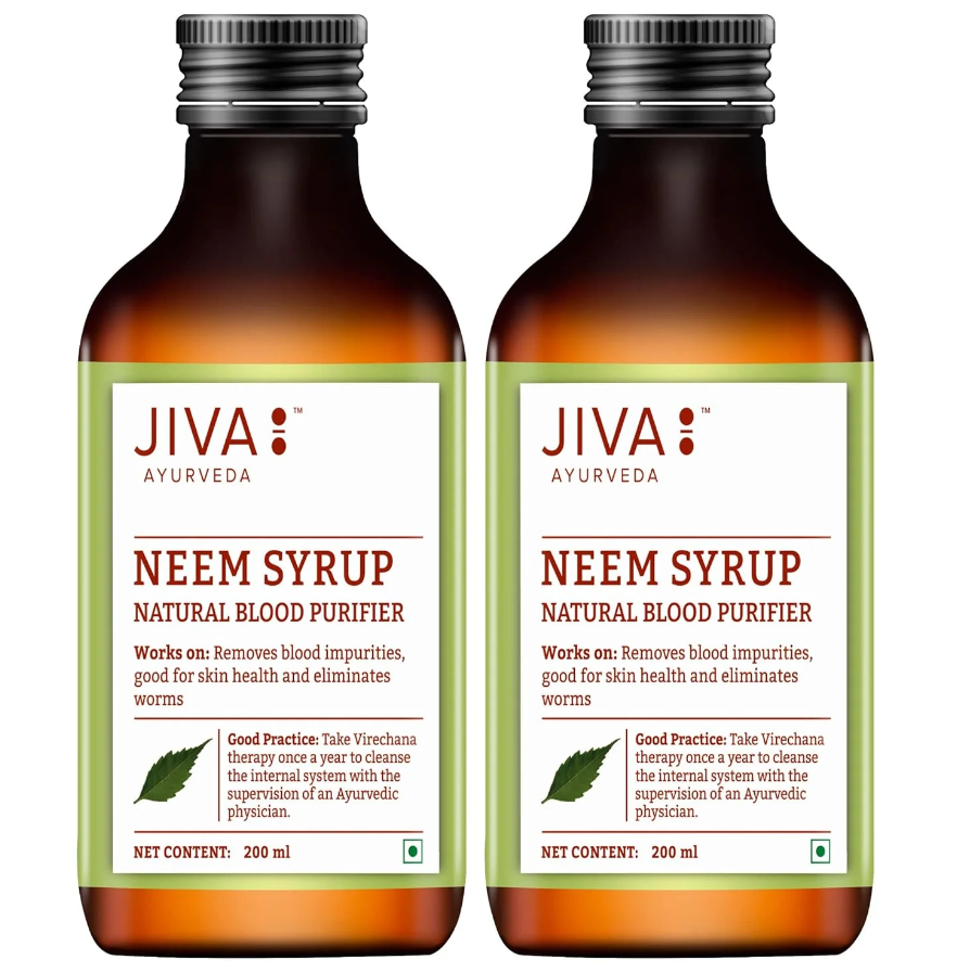 Picture of Jiva Ayurveda Neem Syrup - 200 ML - Pack of 2